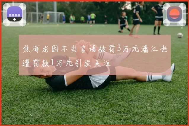 焦海龙因不当言语被罚3万元潘江也遭罚款1万元引发关注