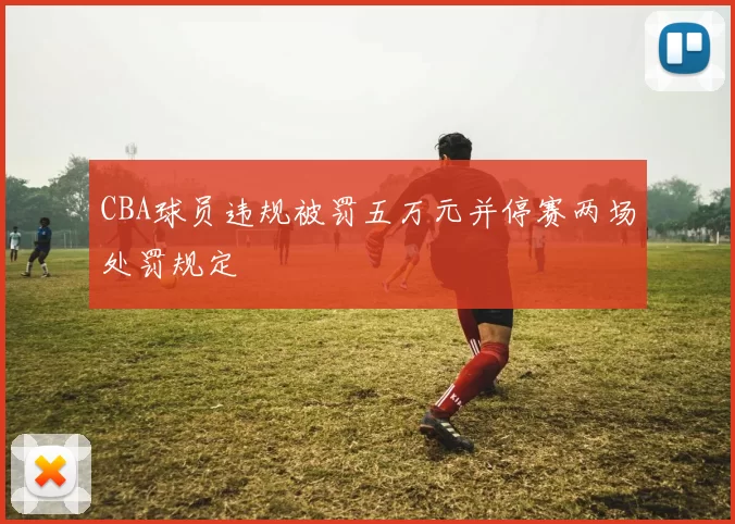 CBA球员违规被罚五万元并停赛两场处罚规定